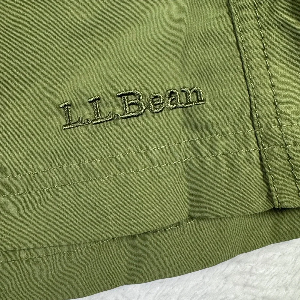 L.L.‎ Bean Supplex Nylon Swim Trunks Mens Small Olive Green Mesh Lined